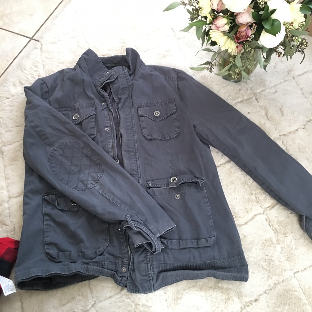 Gray cargo jacket